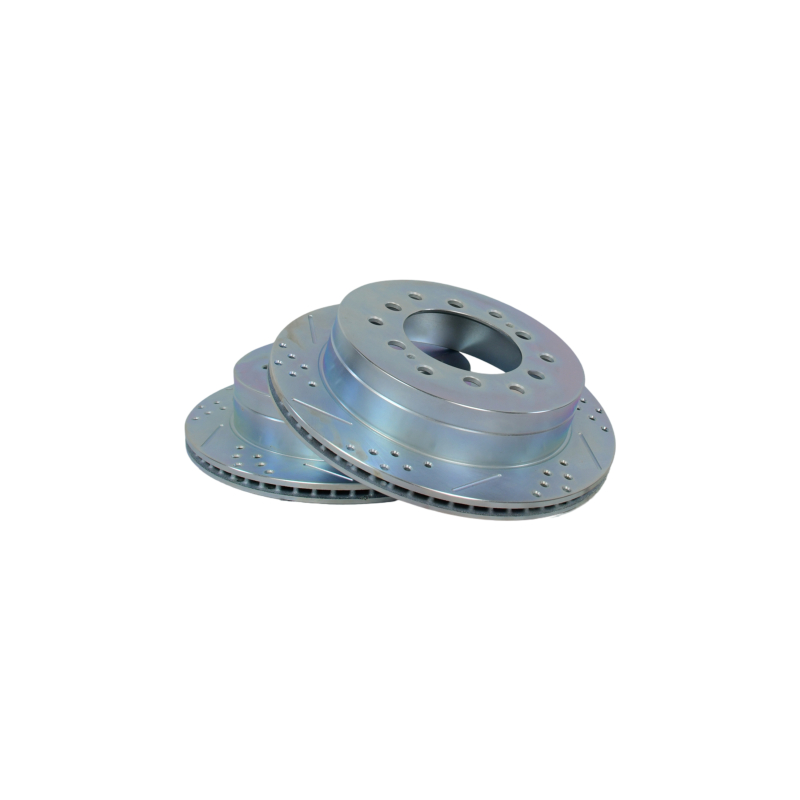 Toyota Sequoia Brake Rotors (2) - Rear - Baer Brakes - Claw Performance, Slot and Drilled - `01-`07